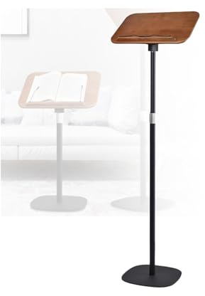 Genérico Atril De Pie For Libros, Ángulo De Lectura Ajustable A 180°, Panel De 39 X 26 Cm, Ideal For Recetas, Libros De Texto Y Partituras.(Black,Adjustable 50-130cm)