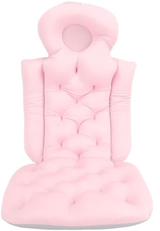Helkroppsbadkudde för badkar Vuxenbadkudde Kudde för badkar för nackstöd Nackstöd (Rosa rosa)