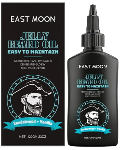 Gel per Crescita Della Barba, Olio Crescita Barba Uomo, Regalo per Uomini e Papà - 120G