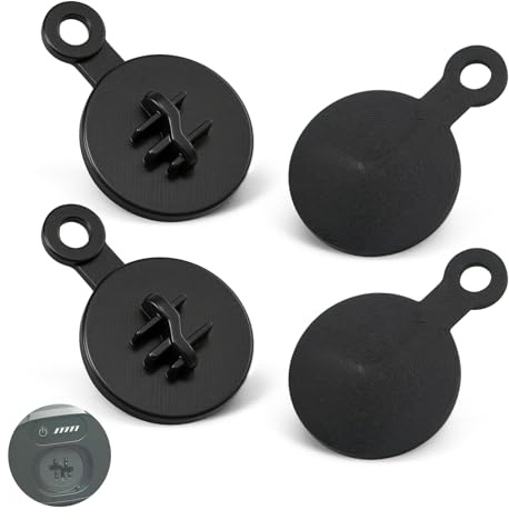 Tapas de enchufe de carga para Bosch Smart E Bike 2022, juego de 4 piezas negro, protección contra el polvo y el agua, suciedad, cubierta de enchufe de cargador bicicleta eléctrica al conducir lluvia