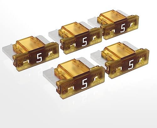 AUPROTEC Mini LP Fusibles à lame 2A - 30A fusible enfichable d'automobile choix : 5A ampère châtain, 5 pcs