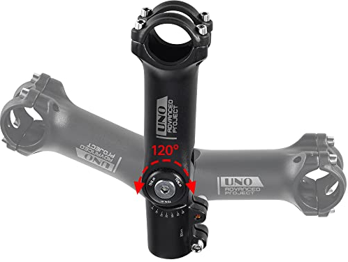 BESNIN Verstellbarer Fahrradvorbau 0-120 Grad für 31,8mm Lenker, 90mm/110mm Verstellbarer MTB Vorbau Mountainbike Lenkervorbau für Fahrrad, Rennrad, MTB, BMX, Radsport