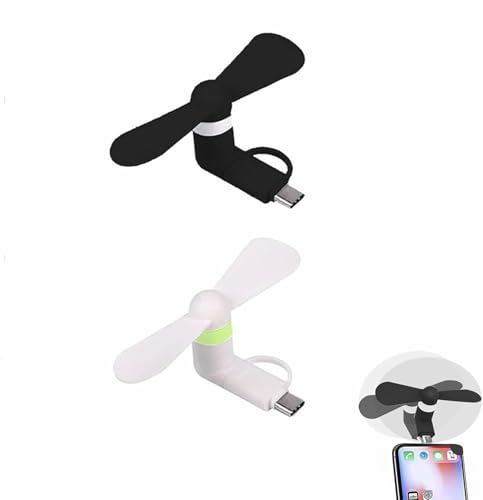 Rakiuty Mini Ventilateur,2 En 1 Petit Ventilateur,2 Pièces