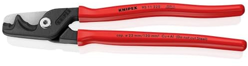 KNIPEX StepCut XL Kabelschere mit Stufenschnitt mit Kunststoff überzogen brüniert 225 mm, 95 11 225