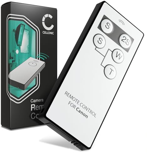 CELLONIC Disparador Infrarrojo – Compatible con Canon EOS 70D, EOS 5D Mark IV, EOS 750D, EOS 600D – Control Remoto IR Inalámbrico para Cámara