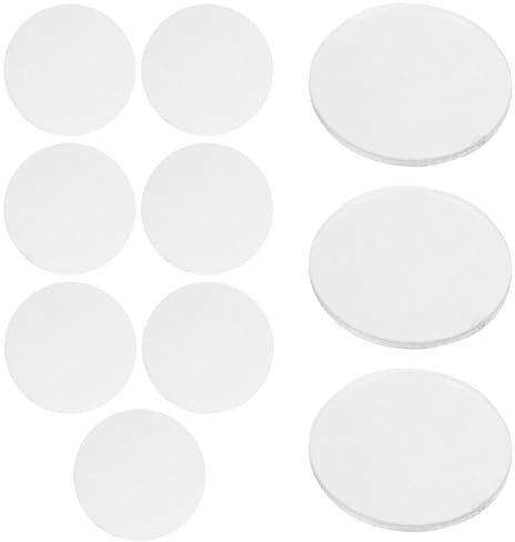 CHILDWEET 10pcs 2.5cm Acrylic Miniature Bases for Gaming Miniatures, Ornament Display Stands, Dashboard Cake Topper Bases for Collectible Figures and Model Displays