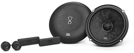 JBL Stage3 Gen2 68CF Altavoces de Coche de Componentes de 2 Vías 6-1/2 (165mm) Sin Rejilla 95W RMS 760W Pico con Tweeter de Seda y Tecnología Plus One de 4 Ohmios para Sonido Hifi y Bajos Resonantes.