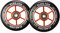 CLAS FOX Pro Stunt Scooter Rollen Roller Räder Wheels 100mm Ein Paar mit ABEC-9 Kugellager CNC Metallkern Graviti (2 stücke) (Orange)
