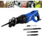 Pruning Reciprocating Recip Sabre Saw Electric 230V Variable Speed Corded Electric Reciprocating Saw 4 Free Blades Recip Hand Held Wood Metal Cutting Tool