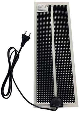 TropicShop Tapis chauffant, chauffage pour terrarium, PET imperméable, chaleur uniforme, pour reptiles et amphibiens, économe en énergie (10 W avec 42 x 15 cm)