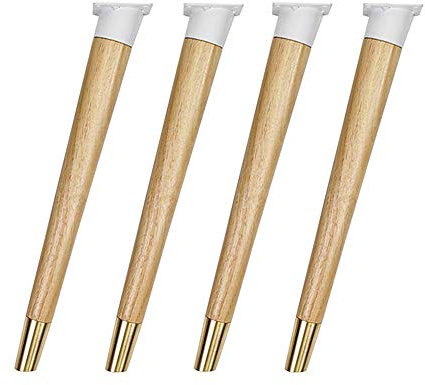 Sywlwxkq Solid Wood Furniture Legs Table Legs Desk Legs Dining Table Legs Dresser Table Legs Black/walnut/varnish Furniture Legs 42cm/60cm/73cm Table Legs (four Pieces)