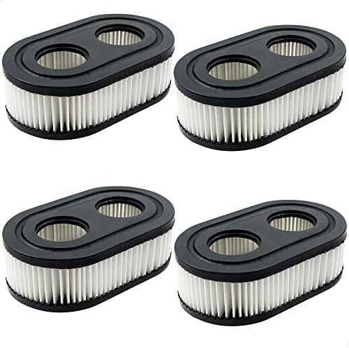 4 Stück Rasenmäherfilter Briggs Stratton Ersetzen - Rasenmäher Luftfilter, Ersatz Motorluftfilter, Motor Rasenmäher Ersetzt 798452 593260 5432K, Rasenmäher-Zubehör