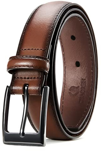 CHAOREN Cinturones Hombre Cuero, Cinturón Hombre Ancho 30mm, Cinto Homem Negro Marron Adecuado Para Ropa Formal u Ocasiones de Negocios