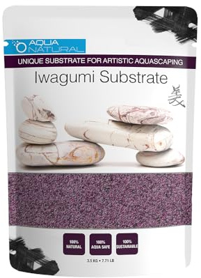 Aqua Natural Iwagumi Sand - Garnet 7.7lb - Ultra Premium Substrate for aquascaping, Aquariums, vivariums and terrariums