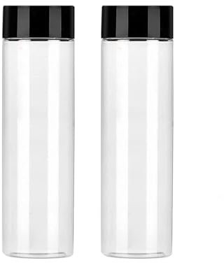 JINJIASUYISU 2 PCS Plastic Juice Bottles Containers Clear PET Plastic Juice Bottles Reusable Water Bottles with Caps for Juicing Smoothie Milk Drinking 600ml