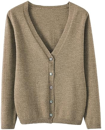 Gilets d'hiver pour femmes UK | Manteaux pour femmes taille 18, manteau en laine thermique en cachemire, boutons, tricot à côtes, gilet en tricot col V, gilet court, manches longues, crochet, gilet