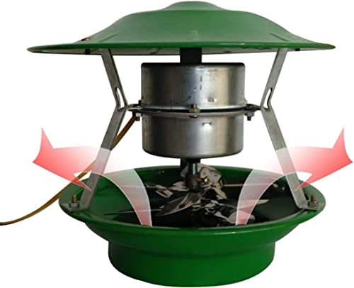 Ventilador extractor de chimenea Ventilador de extracción junto al techo, ventiladores de ventilación for chimenea de bomba, extracción de humo de chimenea, ventilador eléctrico de chimenea(100 Watts
