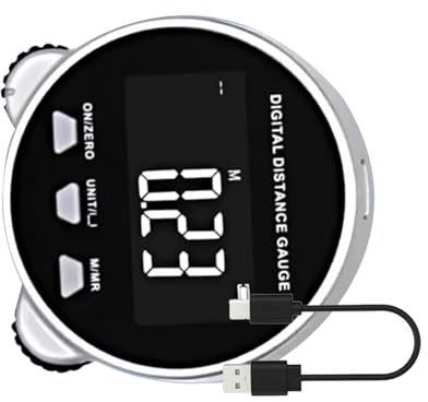 Righello A Rulli Con Display Digitale, Misuratore Di Distanza Elettronico - Metro A Nastro Rotante Ad Alta Precisione Da 656 Piedi - Metro A Nastro Ricaricabile Con Display LCD Per Forme Dispari Con D