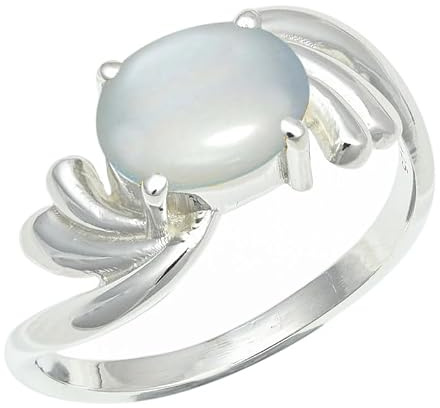 SILVERTROVE Ädelsten silverpläterad mässing snygg handgjord band ring presentartiklar män och kvinnor smycken CRG1259AA