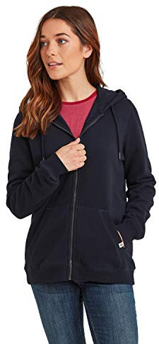 TOG24 Mia Womens Full Zip Hoody Hiking Outdoor Oversize Work Layer Gym Warm | Size 20,Dark Indigo,Sweatshirt, Hood, Pockets, Ribbed cuffs, Adjustable drawcord, Brushed lining