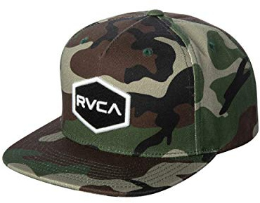 RVCA mens Adjustable Snapback Straight Brim Hat, Rvca Snapback Hat/Camo, One Size US