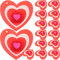 VALICLUD 15Pcs Liebe Herz Brosche Pin Silikon Valentinstag Brosche LED Leuchten Blinkende Herz Anstecknadeln Abzeichen für Jubiläum Enagagement Hochzeit Anzug Stoff Kleid Dekor Rot