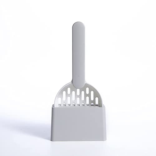 croselyu Pet Cat Litter Scoop Filter Cat Litter Cat Poop Cleaning Tool High-grade ABS Plastic Cat Litter Scoop Is Durable and Easy To Clean, 1 Pce (Grey)