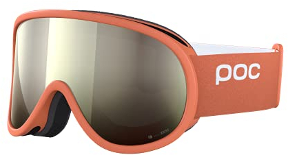 POC Retina Clarity - Skibrille mit klassischem Design und zylindrischen Gläsern für optimale Sicht auf der Piste, Lt Agate Red/Clarity Define/Spektris Ivory
