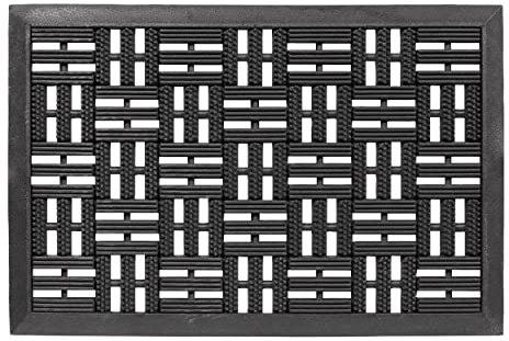 Astra Gummimatte außenbereich Türvorleger 45x75 cm - Dynamic Outdoor Türmatte Gummi Fußmatte außen rutschfest und robust - Fußabtreter aussen - Höhe: 14mm