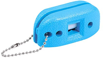 KOMBIUDA Hockey-schlittschuhschärfer Mit Weißem Sandstein Schleifmittel Für Schlittschuhe Tragbar Mit Kette rutschfest Langlebig Beidseitig Verwendbar