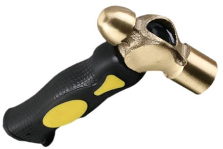 DOITOOL Martillo de Latón de 1 Lb Herramienta de Estampado de Doble Cara para Artesanía de Joyería