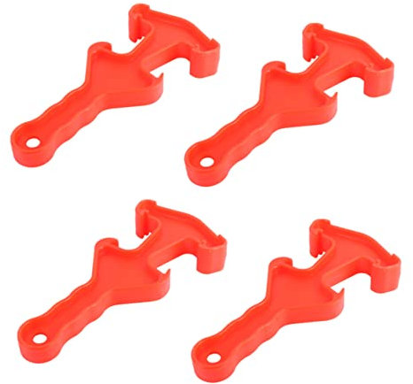 PRETYZOOM 1 Set Apriscatole in Plastica Secchio Con Coperchio Bordo Apriscatole Elettrico Può Perforare L'apribottiglie Finestra Apriscatole Universale Per Coperchio Apri Secchio Rosso 4 Pz