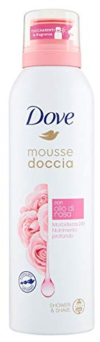 Dove Mousse Doccia con Olio di Rosa, 200 ml - Pacco da 3
