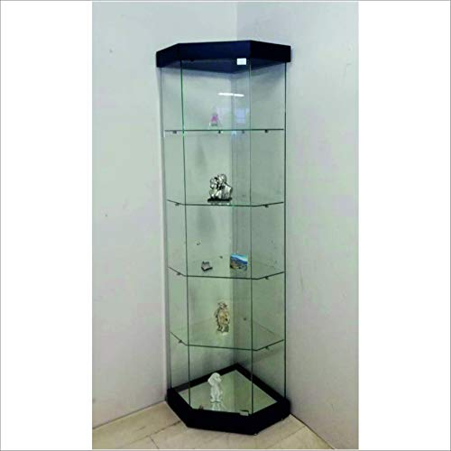 VM ART DESIGN GLASS BY VETRERIA MICELI Vetrina angolare da Parete MOD. VM2006ATC (Black)