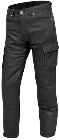 GREAT BIKERS GEAR - Mens Motorcycle Armour Cargo Trouser Motorbike Pants Jeans Protective Bike with Free CE Approved Protectors