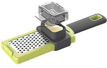 Râpe à Ail Pratique Jingling en Acier Inoxydable Avec Protection des Mains pour Ail, Chocolat, Légumes et Fruits