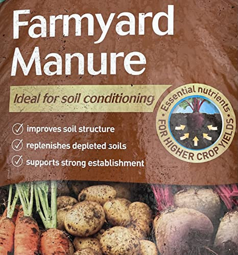 Farmyard Manure for Gardeners - Premium Blend of Manure and Organic Matter - Convenient Size - Garden Ready (4 Litres)