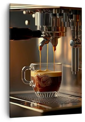 Lienzos decorativos Café Maquina De Cafe Gastronomía Cuadro Sobre Lienzo Moderno Vertical 50x70cm Cuadros Decoracion Salon Dormitorio Cocina Cuadros Pared Imágenes Wall Art Prints Decor PA50x70-5745