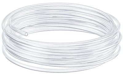 Pawfly Tuyau pour Ligne Aérienne Flexible 12 m de Tuyau Standard 4/6 mm Pompe à Air Aquarium, PVC Pur pour Jardin, Terrarium et Étang