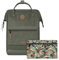 CABAIA - Sac à Dos Adventurer Busan - Maxi 23L - Déperlant - Compartiment Ordinateur Portable 15-2 Poches - Certifié Vegan - Sac Voyage, Affaires, École pour Homme et Femme - Vert