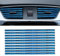 YAPKOLV 10 Piezas Decoración para Rejillas de Ventilación del Coche, para Rejillas de Aire Acondicionado, Accesorios para el Interior del Coche, Multicolor para Rejillas de Ventilación (Azul)