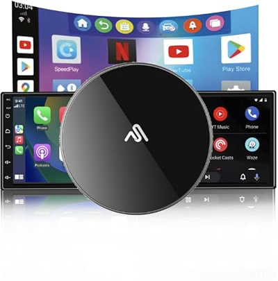 AutoSky AI Box Ultra – Wireless CarPlay & Android Auto Box | 4GB RAM + 64GB Speicher | WLAN & Bluetooth