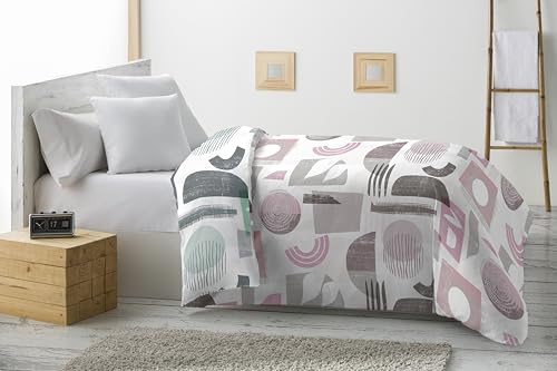 Miracle Home. Piumino reversibile Elva in microfibra 360 g/m², morbido e traspirante, ideale per inverno, autunno e primavera. 180 x 260. Letto 90.