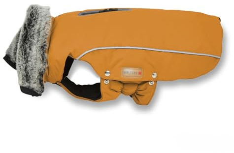 Wolters Winterjacke Amundsen | Wintermantel für Hunde – warm, wasserdicht | Farbe Orange | Gr. 48 (Rückenlänge 46-48 cm)