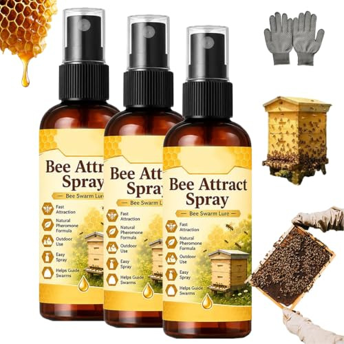 Atractor Natural Para Abejas En Exteriores, Atrayente De Enjambres (3a) | 50 Ml, Fácil De Usar, Aplicación Sencilla, Para Guiar Enjambres a Nuevas Colmenas, Ideal Para Huertos Y Granjas