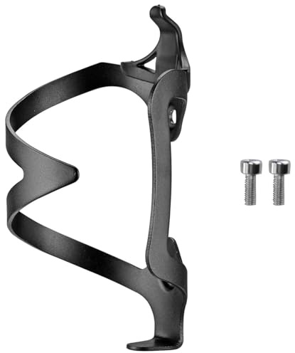 ROCKBROS Portabidón Bicicleta, Soporte Botella de Aluminio Ligero para MTB Bicicleta Carretera Ciclismo Negro-1PCS