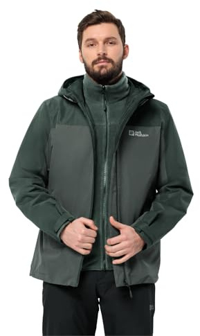 Jack Wolfskin Herren Taubenberg 3in1 Jkt M, Slate Green, S EU