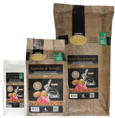 Kiebitz Markt Kiebitzmarkt Superior Hundefutter Trockenfutter Adult Kaninchen + Kartoffel getreidefrei (1 kg)