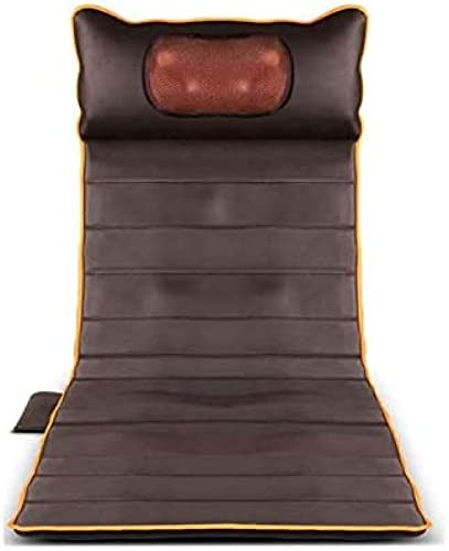 Colchoneta De Masaje, Cojín Masajeador Shiatsu Colchoneta Masajeadora De Cuerpo Completo Colchón con Calor Y 15 Motores Vibratorios para Alivio Y Masaje del Dolor Lumbar De Las Piernas De La