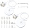 TNSLAND 2 Pezzi Portalampada E27 Bianco, Cavo Lampada da 100 Cm, Compatibile Rosone Lampadario Soffitto, Porta Lampada da Soffitto, Porta Lampada E27 per Cucina, Soggiorno, Sala da Pranzo